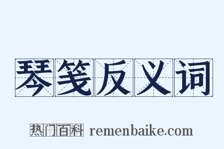 琴笺反义词是什么意思的图片